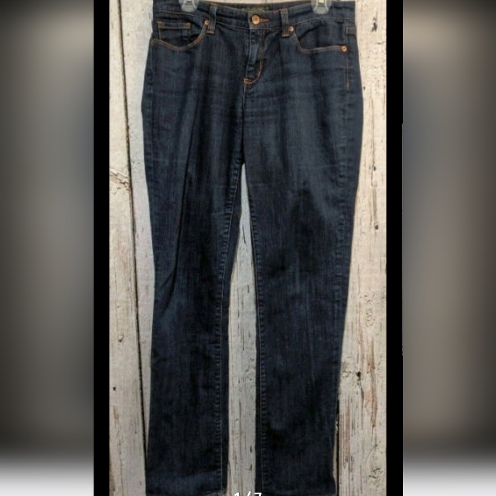 seven 7 Size 30 Slim Jeans dark‎ wash denim blue pants Casual SKinny Leg EUC